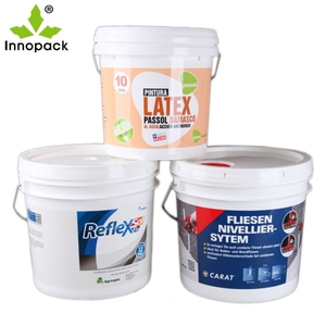 Capacité de 1L à 30L Seau de 15L 18L 20L 25L 28L 30L Seau de tambour en <span class=keywords><strong>plastique</strong></span> PP avec impression couleur OEM avec couvercle - Product Image 3