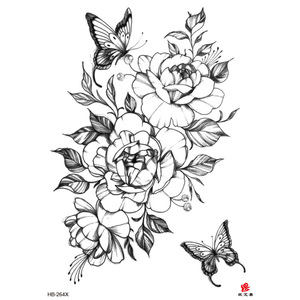 Tatouages sexy à marque privée, autocollants de tatouage demi-bras, vente en gros, faux tatouages temporaires imperméables - Product Image 4