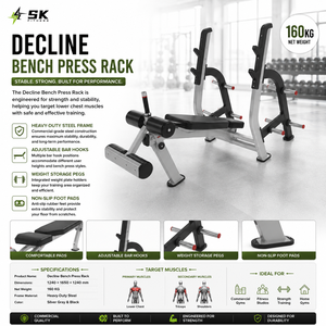 <span class=keywords><strong>Banc</strong></span> de musculation inclinable SK Commercial avec système de verrouillage des jambes, roulettes de rangement, crochets en J réglables, équipement de musculation à poids libre CE - Product Image 2