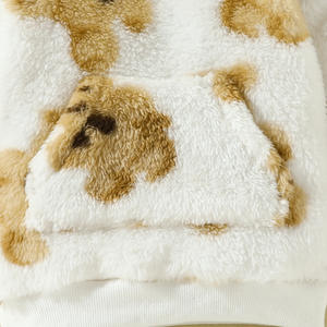 Nouveauté 2023 Sweat à capuche imperméable à motif de dessin animé chaud en fausse fourrure pour bébés garçons et filles en <span class=keywords><strong>hiver</strong></span> - Product Image 5