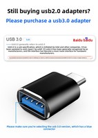Adaptador USB-C OTG Tipo-C a USB 3.0 de Aleación de Aluminio para iPhone 15/16, MacBook Pro/Air, Laptop, Tablet, Auto y Accesorios de Computadora