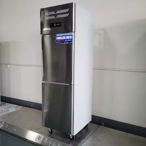 Réfrigérateur vertical commercial en acier inoxydable de 500 L pour supermarché, 2 portes vitrées, vitrine à boissons - Product Image 6