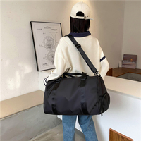 Bolsa de Viaje de Nailon de Gran Capacidad, a la Moda, al por Mayor, de Fábrica BSCI, con Logotipo Personalizado, Impermeable, Plegable, con Cierre de Cremallera, para Gimnasio y Ocio