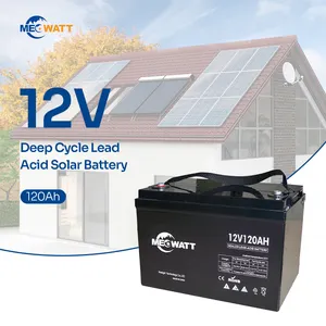 Megawatt SOLAR battery 12V 120Ah 200Ah Gel Lead Acid Battery For 6000 Life Circle For Solar Panel