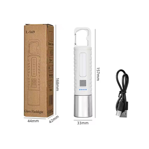 Rechargeable LED Flashlight with <b>Dimmer</b> ABS Body White Light for Camping 3W Power 20000H Working Time - Product Image 6