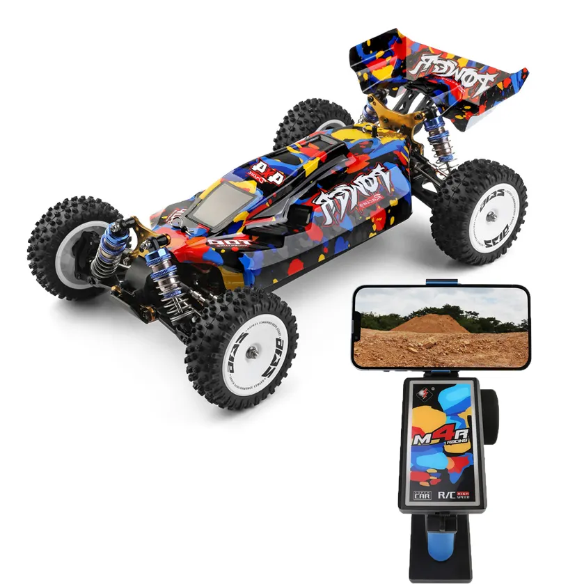 WLtoys 124007 One Hand Control RC Brushless Racing Car 4WD 75km/H High Speed RC Cars for Adults With High Speed Rc Crawler Toys