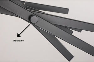 Modern Office Fish Bone lampada <span class=keywords><strong>a</strong></span> <span class=keywords><strong>sospensione</strong></span> lineare ristorante creativo 32 teste Swirl lampada per pianoforte <span class=keywords><strong>sospensione</strong></span> LED <span class=keywords><strong>lampadario</strong></span> <span class=keywords><strong>nero</strong></span> - Product Image 5