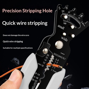Multifunctional wire stripping pliers for electricians special cable pulling out and peeling tools screw <b>wiring</b> pressing line - Product Image 3
