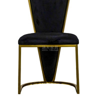 Chaise à dossier haut en acier inoxydable doré avec dossier floral pour banquets d'hôtel, mariages en plein air et salles de réception