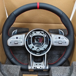 พวงมาลัยรถยนต์แบบกำหนดเองสำหรับขายส่งสำหรับ <span class=keywords><strong>Mercedes</strong></span> <span class=keywords><strong>Benz</strong></span> <span class=keywords><strong>AMG</strong></span> CLA45 C250 E63 W212 E350 W221 W176 E350 A220 - Product Image 1