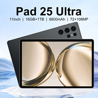 Tablette PC Pad 25 Ultra 11 pouces Octa Core 1,2 GHz IPS Capacitive Android 14.0 USB Type-C MTK 5G Professionnelle pour Entreprise 16 Go