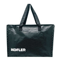 Sac en PP tissé réutilisable avec logo personnalisé imprimé en 2026, laminage Bopp, fermeture éclair, emballage cadeau, sac de shopping avec logo personnalisé