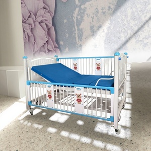 Cama de Hospital Pediátrica Portátil de Metal Ajustable con Asistencia de Gas, con Barandillas Desmontables e Infusión para Centros Diurnos - Product Image 6