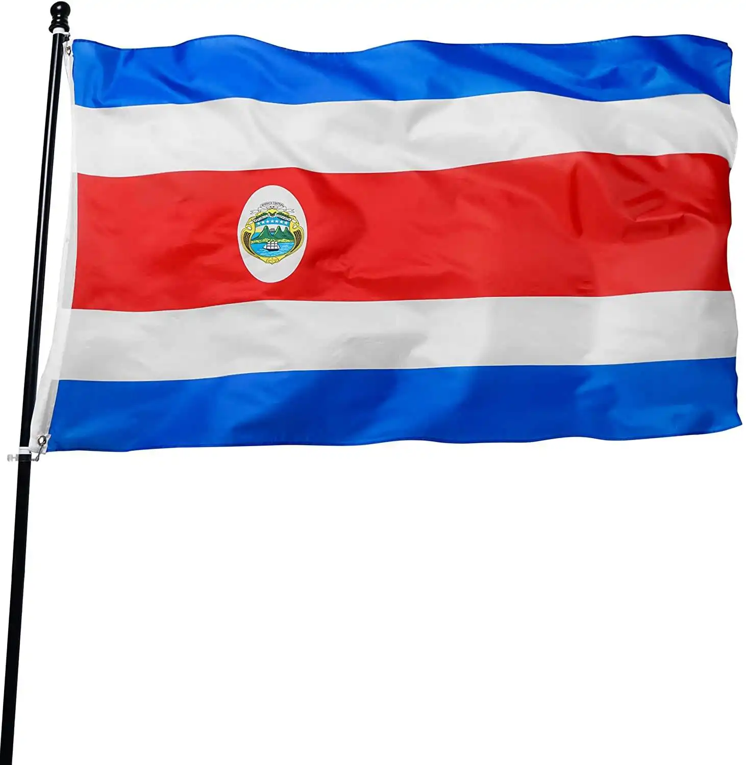 Huiyi Tamanho Personalizado 3X5 Ft Costa Rica Bandeira Do País Promocional Poliéster Costa Rica Bandeiras Nacionais Bandeira