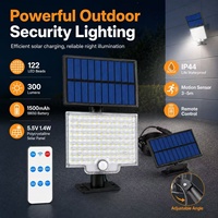 Lampe solaire à détecteur de mouvement pour jardin, extérieure, étanche, applique murale de jardin avec lampe de sécurité pour garage et cour