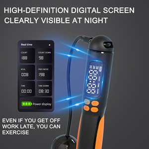 เชือกกระโดดอัจฉริยะพร้อมลูกบอลถ่วงน้ำหนัก อุปกรณ์ออกกำลังกายแบบชาร์จไฟได้ สำหรับผู้ใหญ่และวัยรุ่น รุ่น M02 สำหรับทุกเพศ - Product Image 4