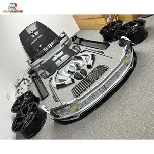 Kits de carrosserie en fibre de carbone partielle et sèche style MSY W12 pour <span class=keywords><strong>Bentley</strong></span> <span class=keywords><strong>Bentayga</strong></span> 2020 + capot de pare-chocs roues d'échappement becquet jupe latérale calandre - Product Image 2