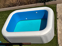 Piscine gonflable portable en PVC à prix réduit pour adultes et enfants, design pliable pour l'extérieur