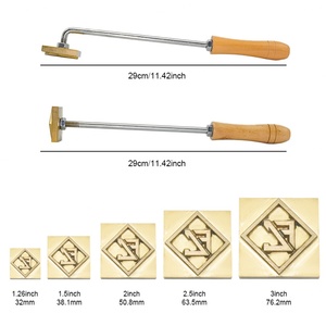 Ciseau de marquage en laiton de qualité alimentaire, personnalisé avec logo gravé, pour gâteaux, biscuits, cuir, bois, papier – Outil de marquage à chaud - Product Image 2