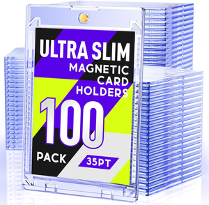 Protector de Tarjetas Magnéticas Ultra Delgado Resistente a los Rayos UV, para Tarjetas Coleccionables, 300 Piezas por Caja, 35pt, Porta Tarjetas Magnéticas <span class=keywords><strong>One</strong></span> Touch - Product Image 2