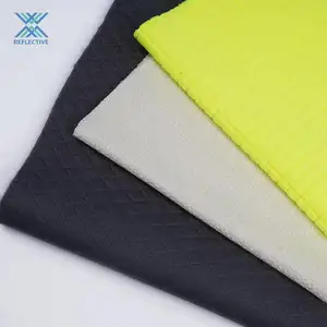 LX grosir 100% poliester visibilitas tinggi antistatis benang Jersey neon dicelup dengan semua jenis kain fungsional