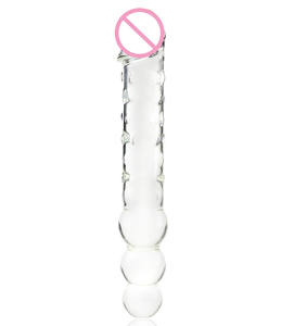Grand gode en verre pour femmes, jouets de massage en verre de grande taille, gode en verre pour le vagin - Product Image 4
