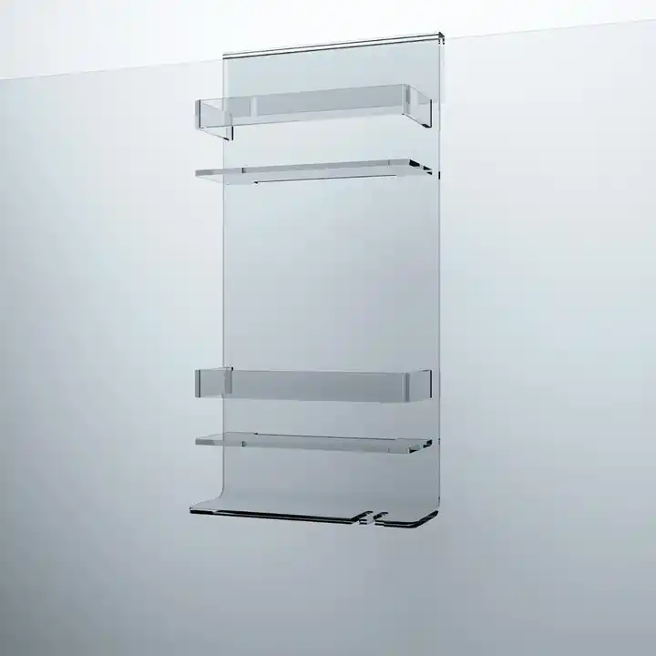 Factory Price Premium Bathroom Supplies Door Hanging Acrylic Clear Shower  Caddy