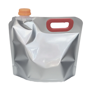 Bolsa sellada de plástico con asa, bolsa de plástico con boquilla de pie, 3L/5L, bolsa de embalaje de <span class=keywords><strong>etanol</strong></span>/<span class=keywords><strong>alcohol</strong></span> isopropílico/etilenglicol - Product Image 1