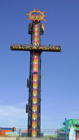 Manège de parc d'attractions palpitant, équipement de parc d'attractions, mini tour de chute, jeux de carnaval, machine à vendre
