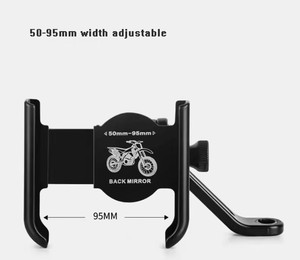 Cross-border Supply Handlebar Stand Mount Bracket Bicycle <b>Phone</b> <b>Holder</b> 360 Bike Mobile Stand <b>Phone</b> Mount for Motorcycle Aluminum - Product Image 1