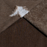 Tissu denim couleur marron foncé, sergé de coton expresso foncé, bicolore, stock en gros, prix compétitif, OEM, faible MOQ, pour jeans, manteaux et pantalons