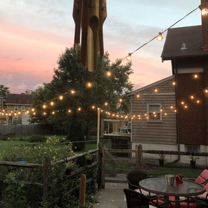Hanging LED Chain <strong>Socket</strong> <strong>Light</strong> Cord Set Ambience Campsite Yard Backyard G40 Waterproof Bistro Cafe Garden Paito String <strong>Lights</strong> - Product Image 4