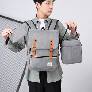 High Quality Oxford Polyester-Lined Laptop <b>Bag</b> Set Custom Logo Business Travel Waterproof Students' Gear USB Access Zipper - Product Image 6