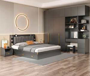 Set Camera da Letto Moderno <span class=keywords><strong>di</strong></span> Lusso King Size con Contenitore, Design in Palissandro Salvaspazio - Product Image 3