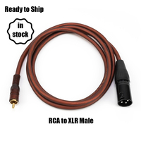 Câble audio Yinyu AC067P OFC RCA non équilibré vers XLR mâle, faible bruit, blindé, pour console de mixage, amplificateur, enceintes