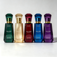 Flacon de parfum courbé 30 ml, flacon de parfum vide, flacon de Cologne Dubaï 50 ml, flacons de parfum avec logo personnalisé et emballage en boîte