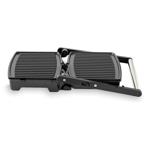 Grill Pieghevole per Sandwich in Acciaio Inossidabile con Piastre Antiaderenti e Luci Indicatrici per Uso Interno - Product Image 2