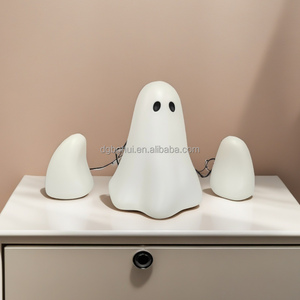ไฟตกแต่งผีขาวฮาโลวีน ชุดตกแต่งผีขาวแบบมีไฟ 3 ชิ้น - Product Image 3