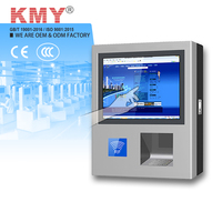Kiosque de paiement automatique KMY pour le stationnement et le lavage de voitures avec écran tactile capacitif, lecteur de carte de crédit sur pied