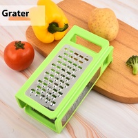Groothandel Mode Keuken Plastic Fruit Groente Snijder 4 In 1 Slicer Vouwt Platte Rasp Voor Groente Chopper Gadgets Koken