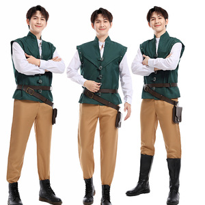 Costume de cosplay Halloween Magic Encounter ; <span class=keywords><strong>Princesse</strong></span> aux cheveux longs, <span class=keywords><strong>Prince</strong></span> Rampion de la forêt, <span class=keywords><strong>Prince</strong></span> Flynn Rider - Product Image 3