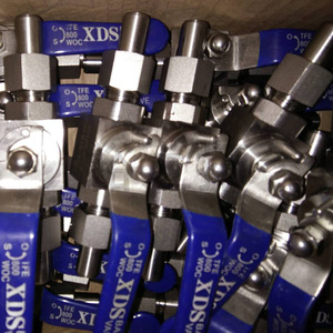 Stainless Steel <b>Square</b> Ball Valve 1/2 In True Union Switch Type For Corrosive Media High Pressure 700 Psi - Product Image 3