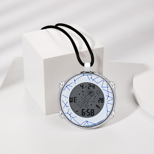 Custom Logo Multi-Color Digital Nurse Pocket Watch with Luminous Display 3BAR Water Resistance Zinc Alloy Strap Customizable