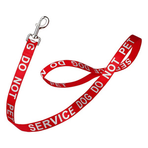 पालतू प्रशिक्षण काम करने वाली लीश चिकित्सा कुत्ते नायलॉन पट्टा छोटे मध्यम बड़े कुत्तों के लिए चिंतनशील अक्षरों के साथ मुद्रित - Product Image 3