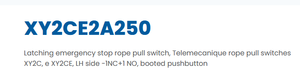 สวิตช์หยุดฉุกเฉินแบบดึงเชือก Teleme Canique รุ่น XY2CE2A250 แบรนด์ใหม่และของแท้ในสต็อก - Product Image 5