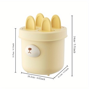Moules à glaces réutilisables sans BPA, 4 pièces, design à démoulage facile pour les glaces maison, outils à glace - Product Image 4