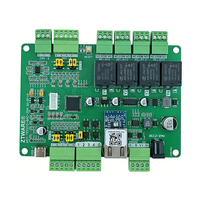Módulo de Control de Relé Electromagnético RJ45/RS485, Modbus TCP/RTU, 4 Relés, 8 Entradas Analógicas, 2 Salidas Analógicas, Montaje en Riel DIN, Placa I/O