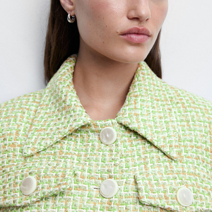 Áo <span class=keywords><strong>Blazer</strong></span> Thời Trang Nữ Áo Khoác Thương Hiệu Chất Lượng Quần Áo May Đo Áo <span class=keywords><strong>Blazer</strong></span> Nữ Áo Khoác Tweed Nữ Áo Khoác Cơ Bản Nữ Áo Liền Quần Quần Áo - Product Image 4