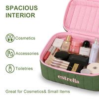 Sac de voyage matelassé en polyester grande capacité à prix d'usine avec poignée, support pour logo personnalisé, sac cosmétique en gros