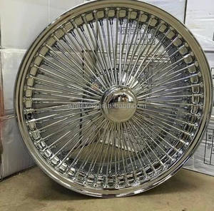 Jantes en acier à rayons profonds de 20 à 26 pouces, finition chrome doré, 4 pièces, PCD 5x114.3, neuves - Product Image 2